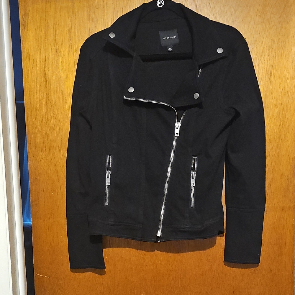 Liverpool Black Jacket with Silver Accents